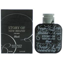 Story Of New Brand For Men Black By New Brand 3.3 Fl.Oz. EDT Spray For Men