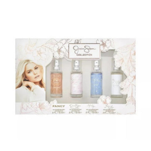 Jessica Simpson 4 Pcs X 0.5 Eau De Parfum Spray Set For Women: Fancy + Signature + I Fancy You + Fancy Love