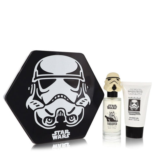 Star Wars Stormtrooper 3D By Disney Gift Set -- 1.7 Oz Eau De Toilette Spray + 2.5 Oz Shower Gel For Men