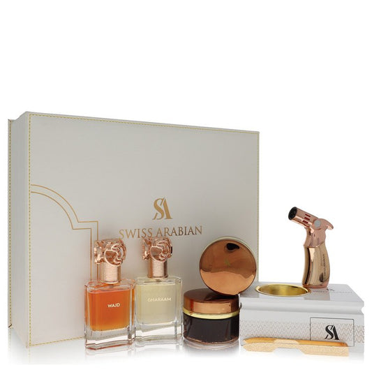Swiss Arabian Bakhoor Dukhoon Al Haram By Swiss Arabian Gift Set -- For Men