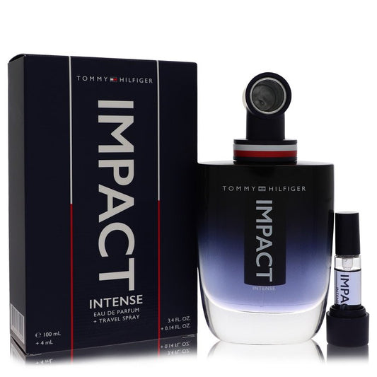 Tommy Hilfiger Impact Intense By Tommy Hilfiger Eau De Parfum Spray + 0.14 Travel Spray 3.4 Oz For Men