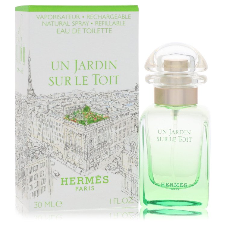 Un Jardin Sur Le Toit By Hermes Eau De Toilette Spray 1.0 Oz For Men