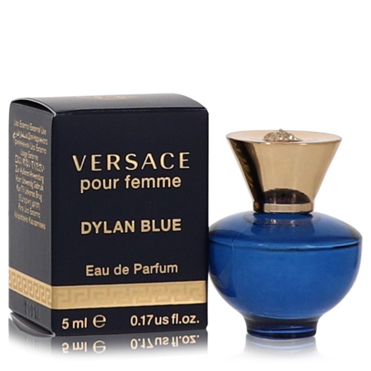 Versace Pour Femme Dylan Blue By Versace Mini EDP .17 Oz For Women