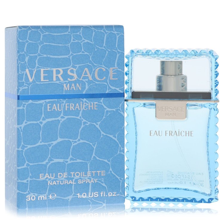 Versace Man By Versace Eau Fraiche Eau De Toilette Spray (Blue) 1 Oz For Men