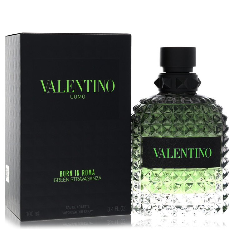 Valentino Uomo Born In Roma Green Stravaganza By Valentino Eau De Toilette Spray 3.4 Oz For Men