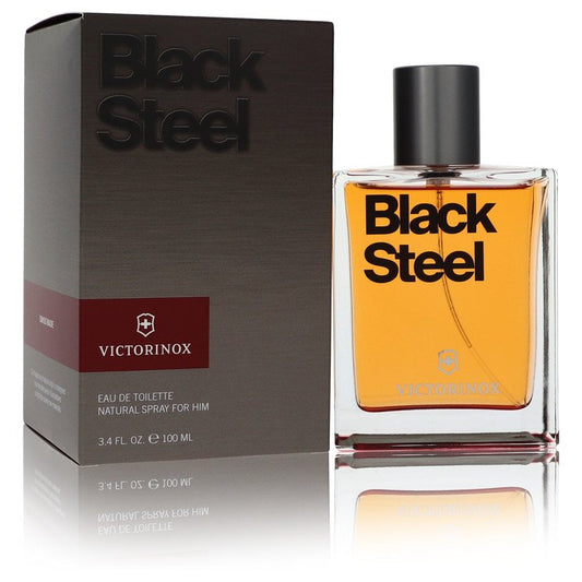 Victorinox Black Steel By Victorinox Eau De Toilette Spray 3.4 Oz For Men
