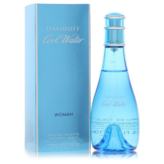 Cool Water By Davidoff Eau De Toilette Spray 3.4 Oz For Women