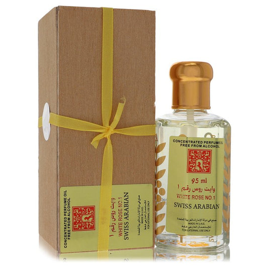 White Rose No 1 By Swiss Arabian Concentrated Perfume Oil Free From Alcohol (Unisex) 3.21 Oz For Women