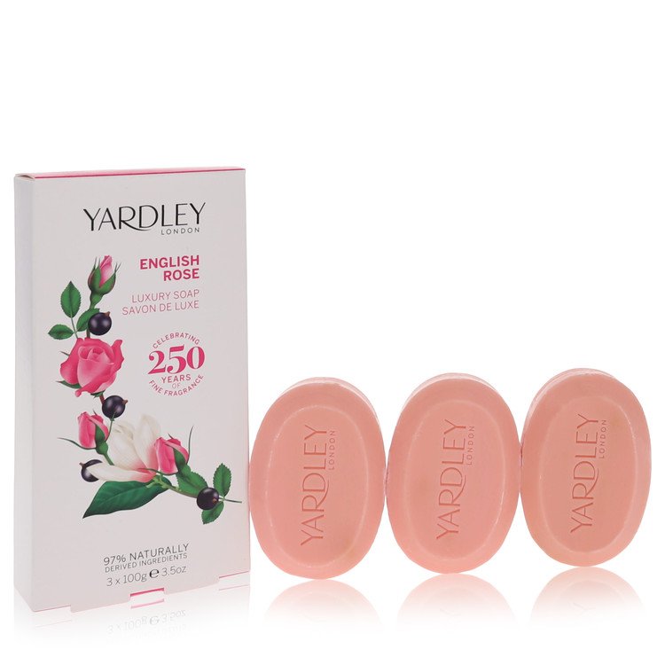 English Rose Yardley By Yardley London 3 X 3.5 Oz Luxury Soap 3.5 Oz For Women