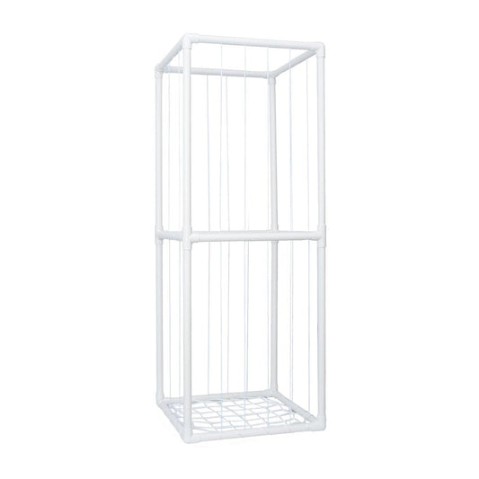 Stuffed Animal Storage PVC Plush Organizer Shelf Plush Stuffed Animal Holder Standing Kids Toy Storage Cage with Elastic Band for Nursery Play Room Be
