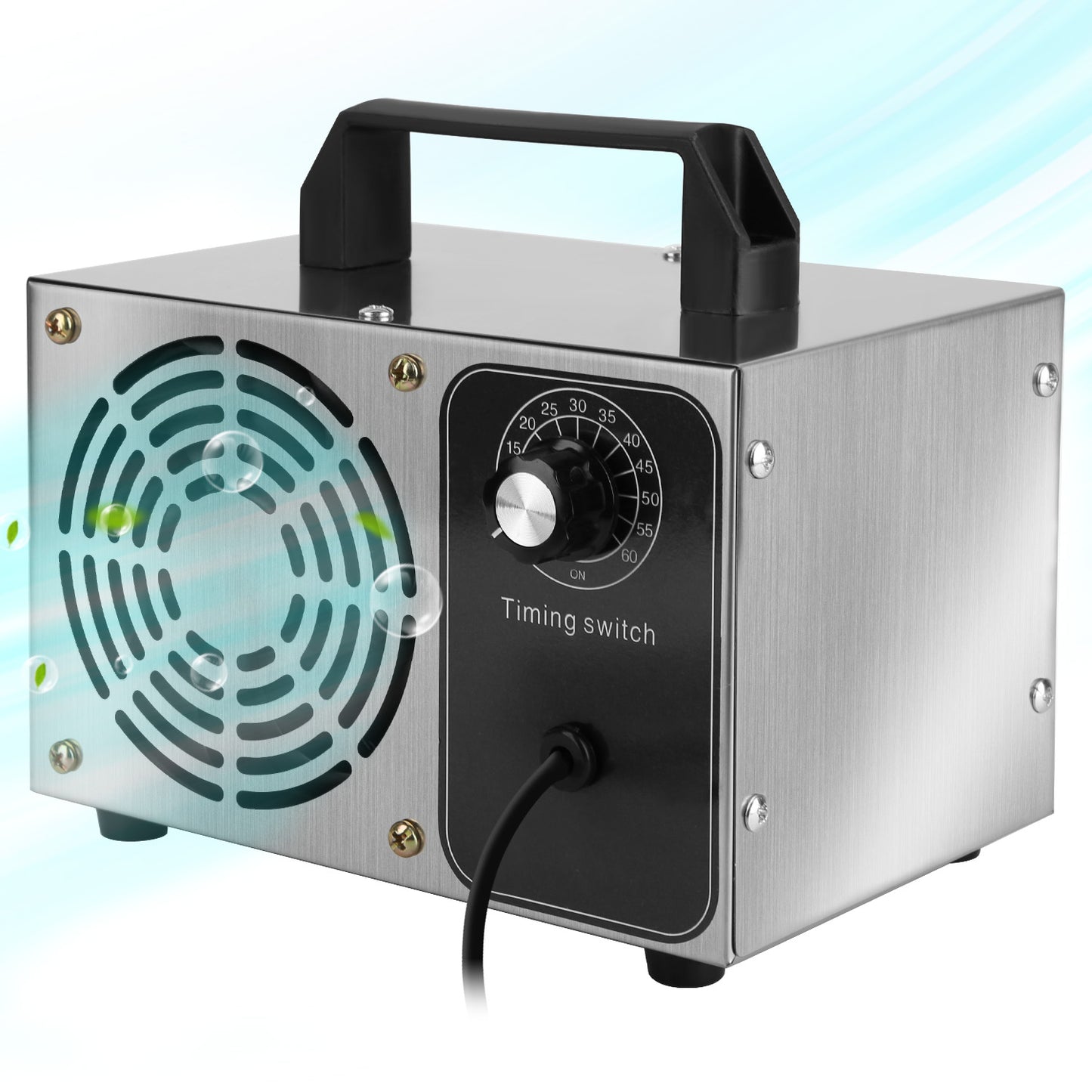 110W 50000mg/h Ozone Generator Odor Eliminator Ionizer Air Purifier with 60Mins Timer Cover up to 3229Sq.Ft for Rooms Smoke Cars Pets