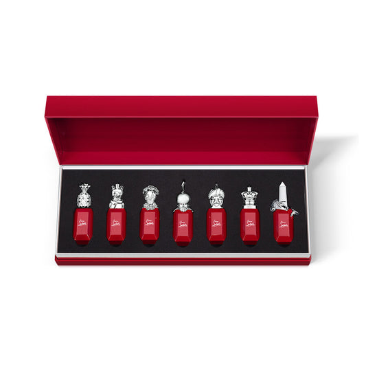 Christian Louboutin 7 * 4 Ml Eau De Parfum Mini Set: Loubifunk + Loubidoo + Loubikiss + Loubirouge + Loubiraj + Loubicrown + Loubicroc