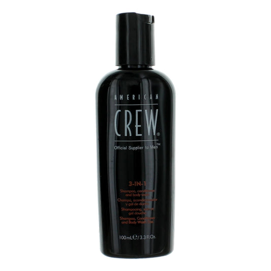 American Crew 3-In-1, 3.3Oz Shampoo, Conditioner, And Body Wash