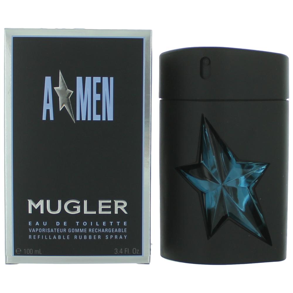 Angel, (A*Men) 3.4Oz EDT Refillable Rubber Spray Men