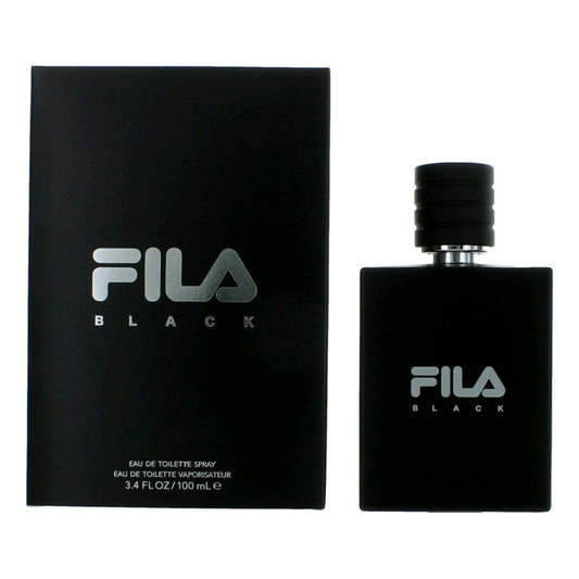 Fila Black By Fila Eau De Toilette Spray 3.4 Oz For Men