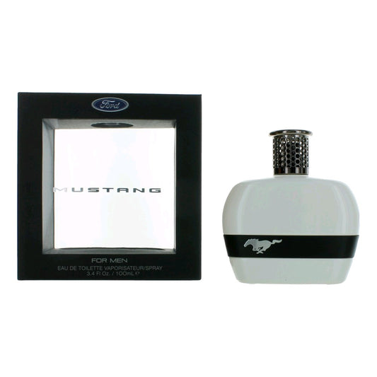 Mustang White, 3.4 Oz EDT Spray For Men