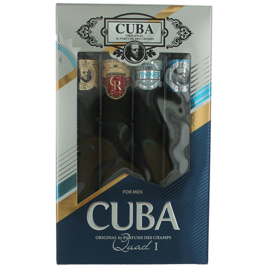Cuba Quad I, 4 Piece Gift Set For Men