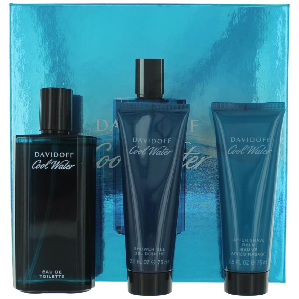 Cool Water, 3 Piece Gift Set For Men