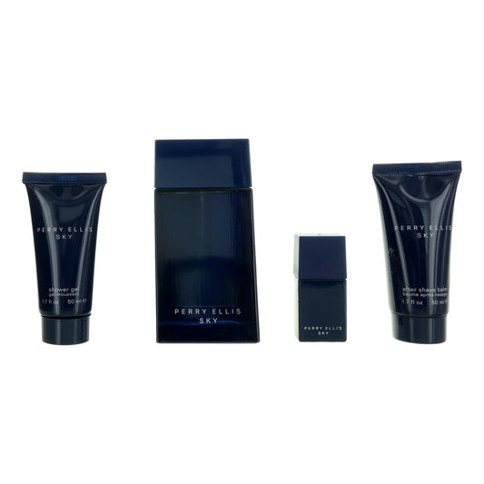 Perry Ellis Sky, 4 Piece Gift Set For Men