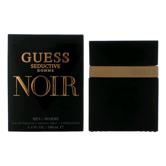 Guess Seductive Noir, 3.4 Oz EDT Spray For Men