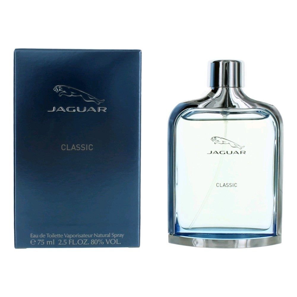Jaguar Classic Blue, 2.5 Oz EDT Spray For Men
