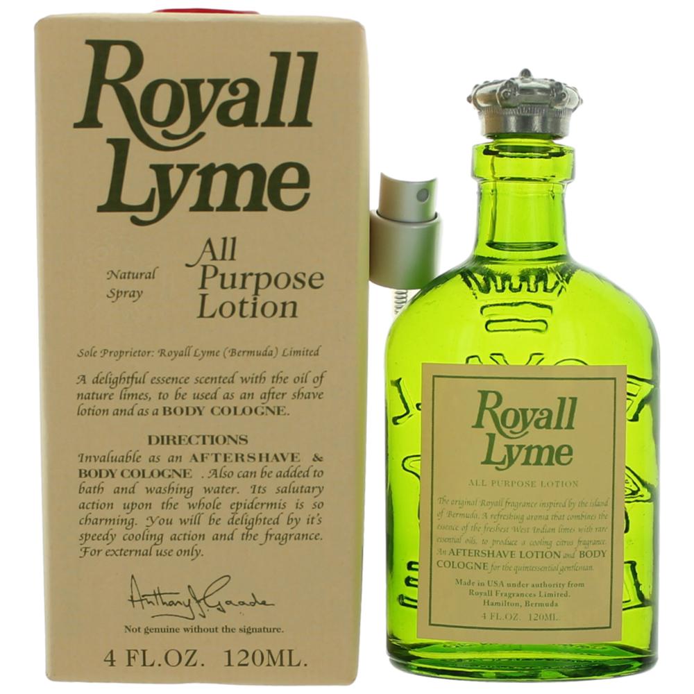 Royall Lyme, 4 Oz All Purpose Lotion Spray Men