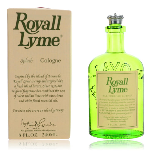 Royall Lyme, 8 Oz All Purpose Lotion For Men