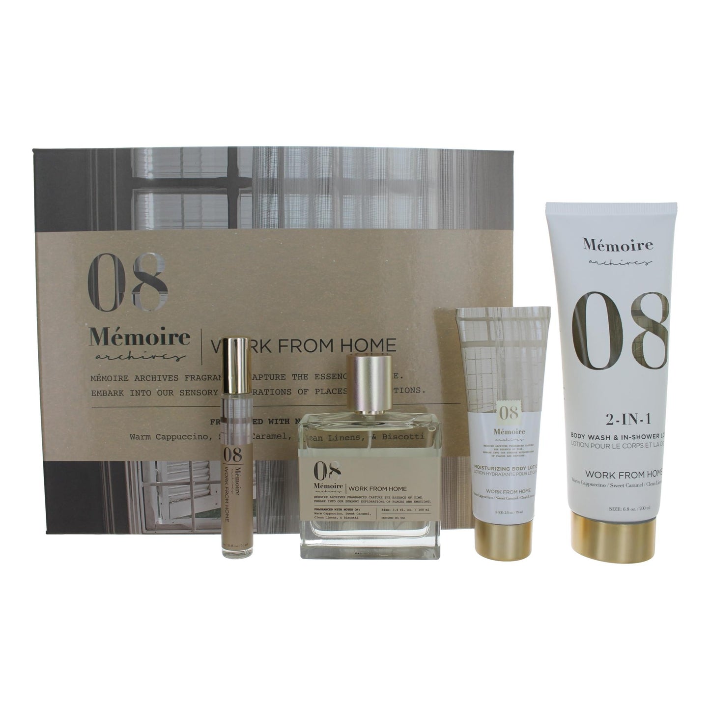 Work From Home, 4 Piece Gift Set For Unisex