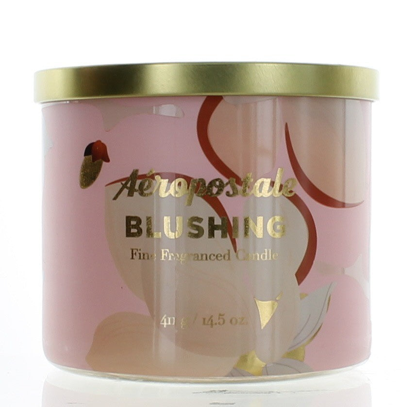 Aeropostale 14.5 Oz Soy Wax Blend 3 Wick Candle- Blushing