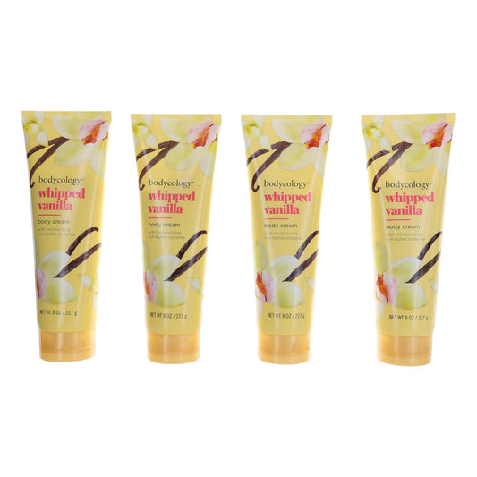 Whipped Vanilla, Pack 4 Of 8Oz Each Moisturizing Body Cream Women