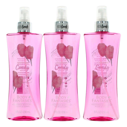 Cotton Candy By Body Fantasies, 3 Pack 8 Oz Fragrance Body Spray Women