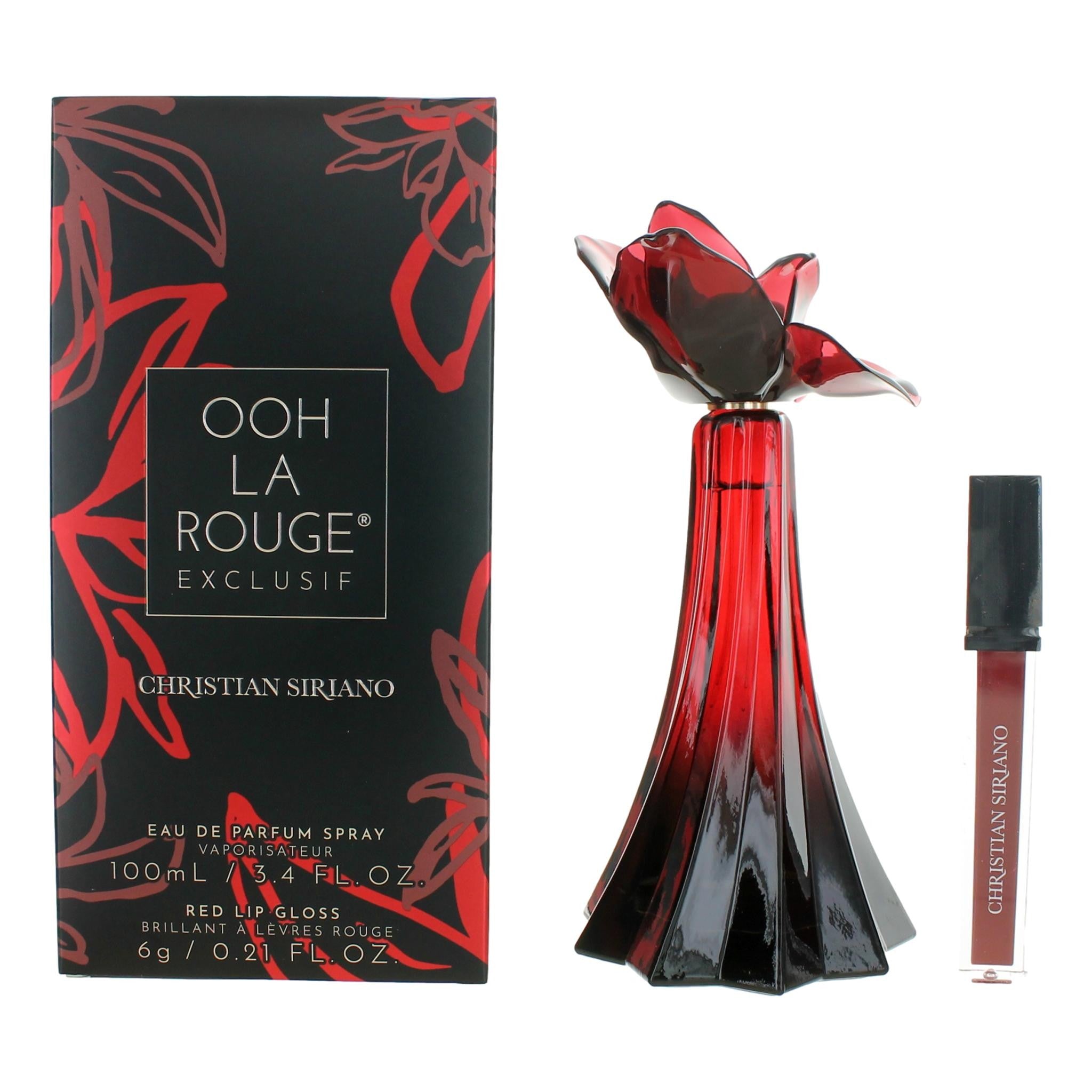 Ooh La Rouge Exclusif, 3.4Oz EDP Spray Women With Lip Gloss