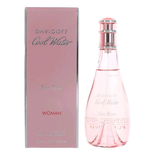 Cool Water Sea Rose By Davidoff Eau De Toilette Spray 3.4 Oz For Women