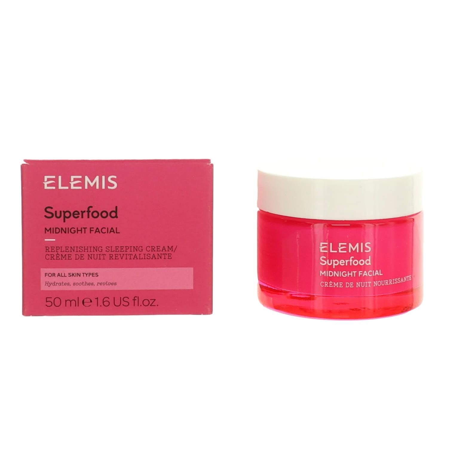 Elemis Superfood Midnight Facial, 1.6Oz Replenishing Sleeping Cream