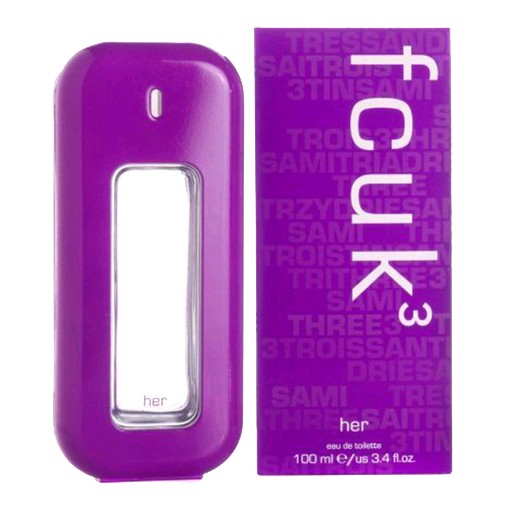 Fcuk 3, 3.4 Oz EDT Spray For Women (F.C.U.K)