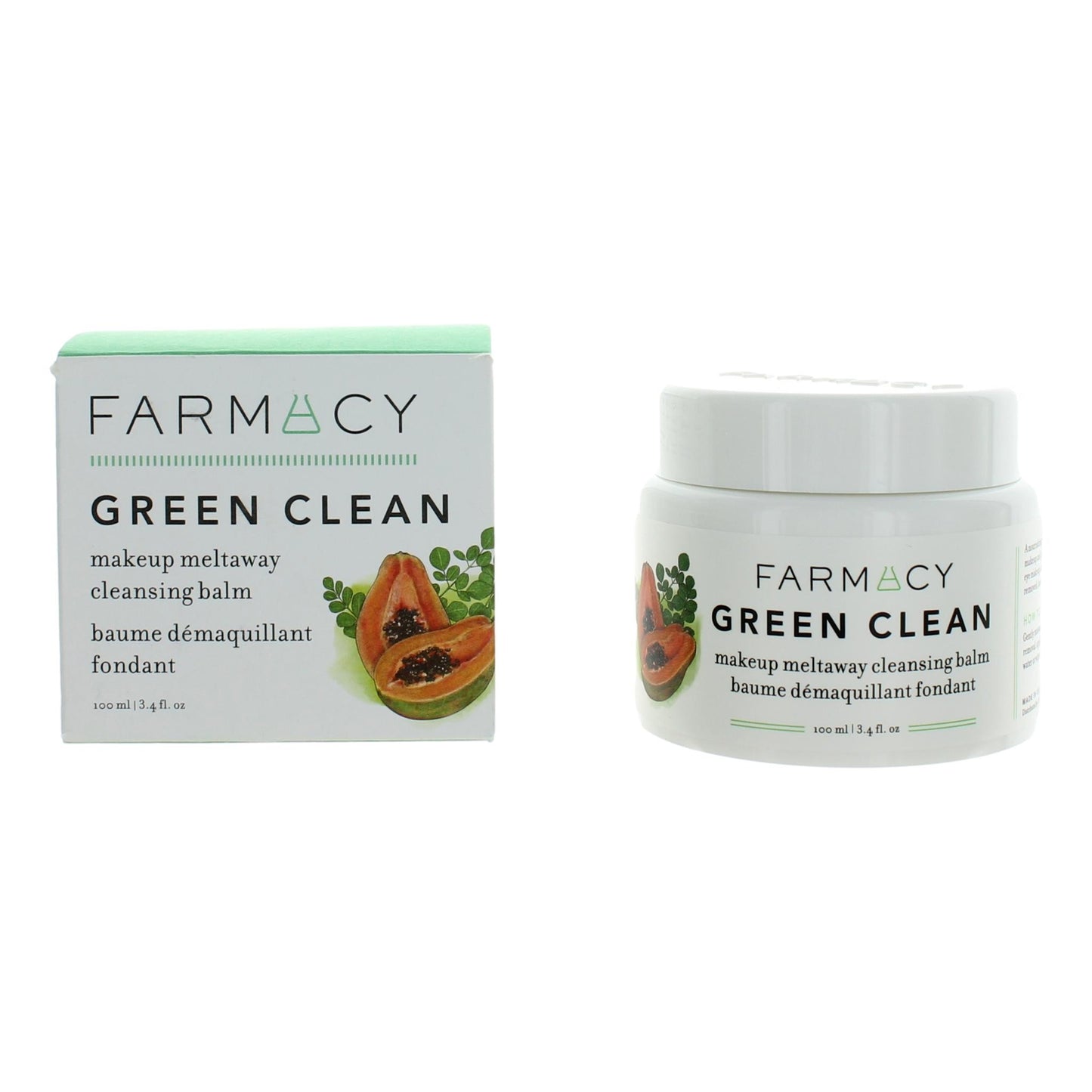 Farmacy Green Clean, 3.4Oz Makeup Meltaway Cleansing Balm 0.