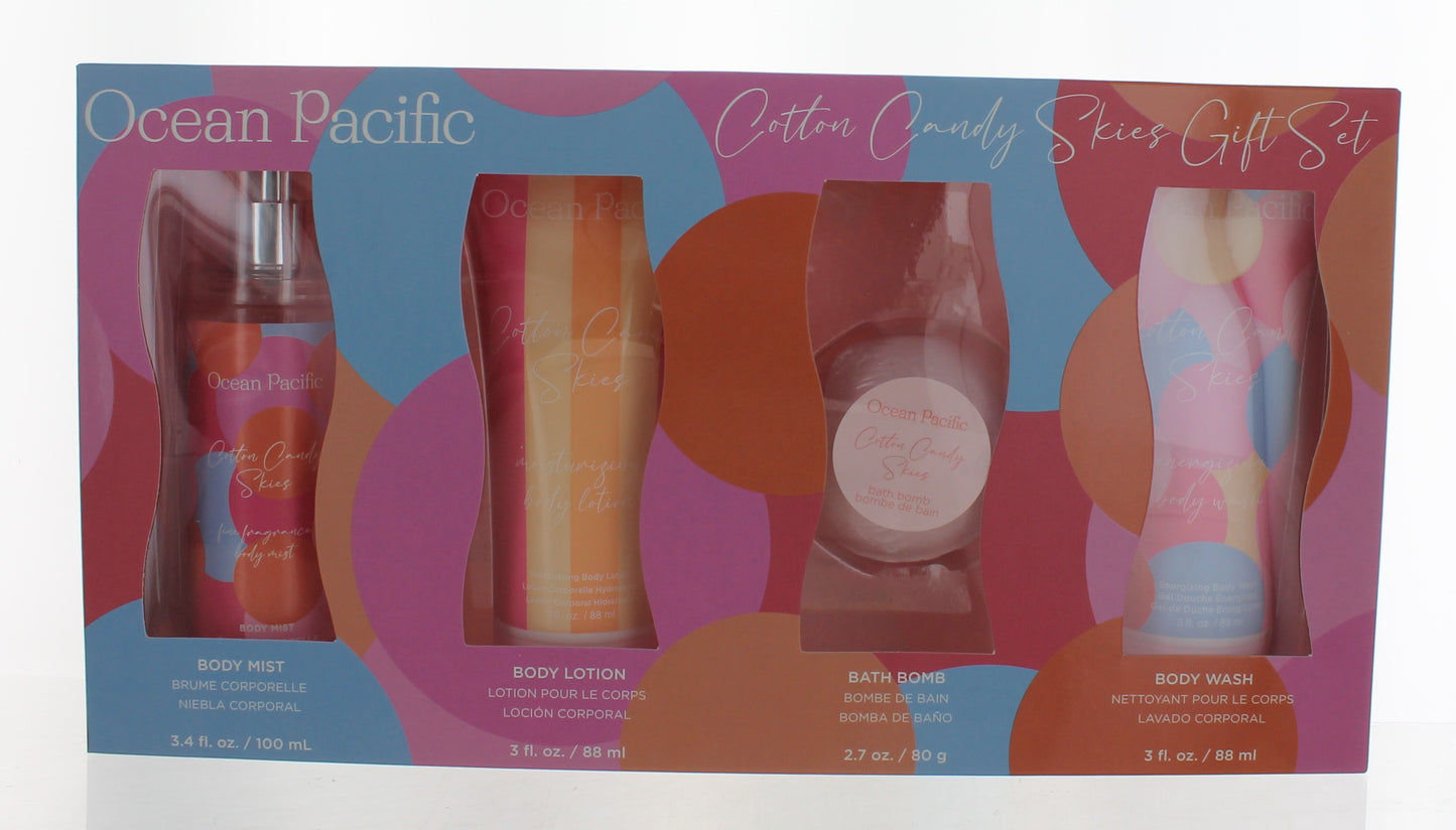 Op Cotton Candy Skies, 4 Piece Gift Set For Women
