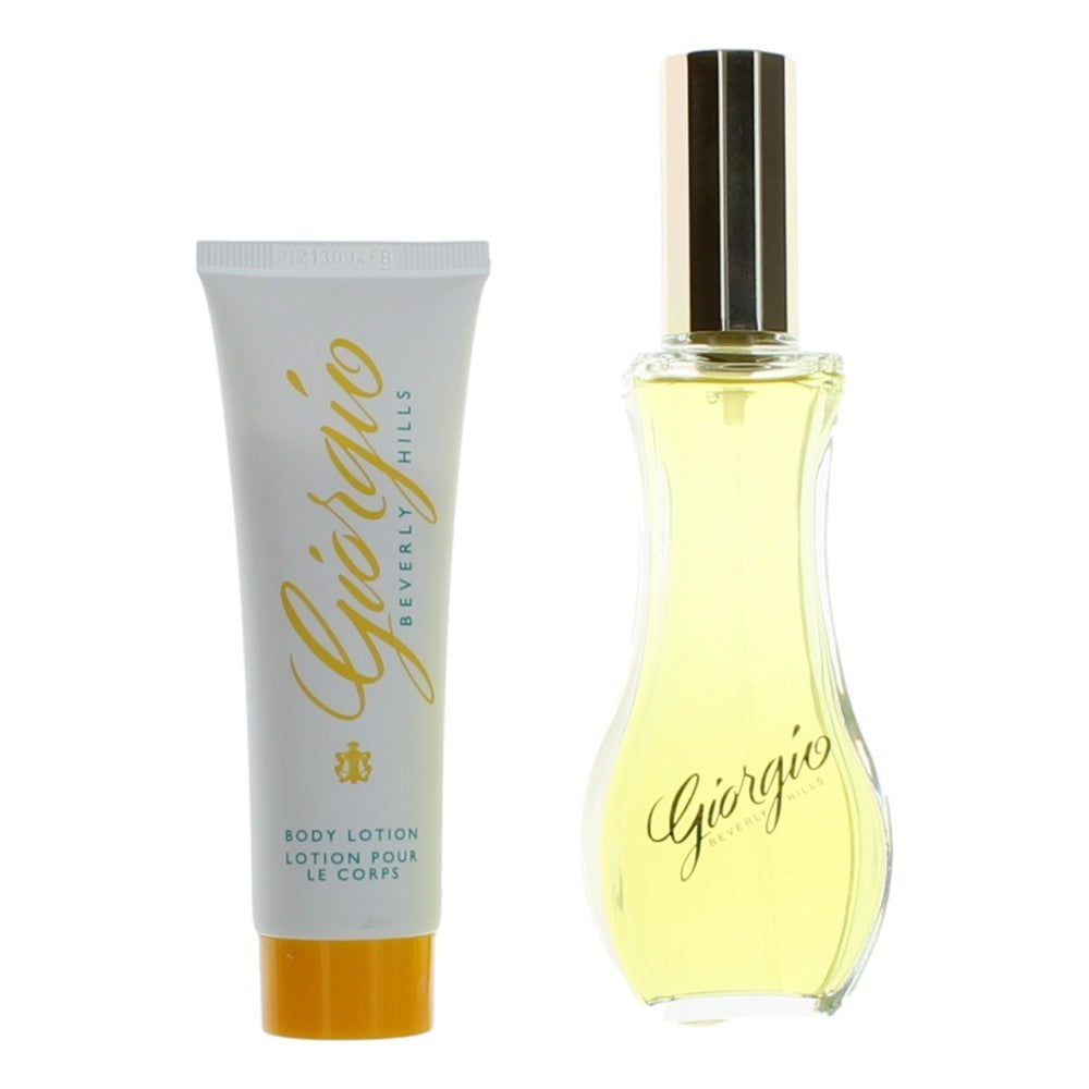 Giorgio, 2 Piece Gift Set With Body Lotion For Women