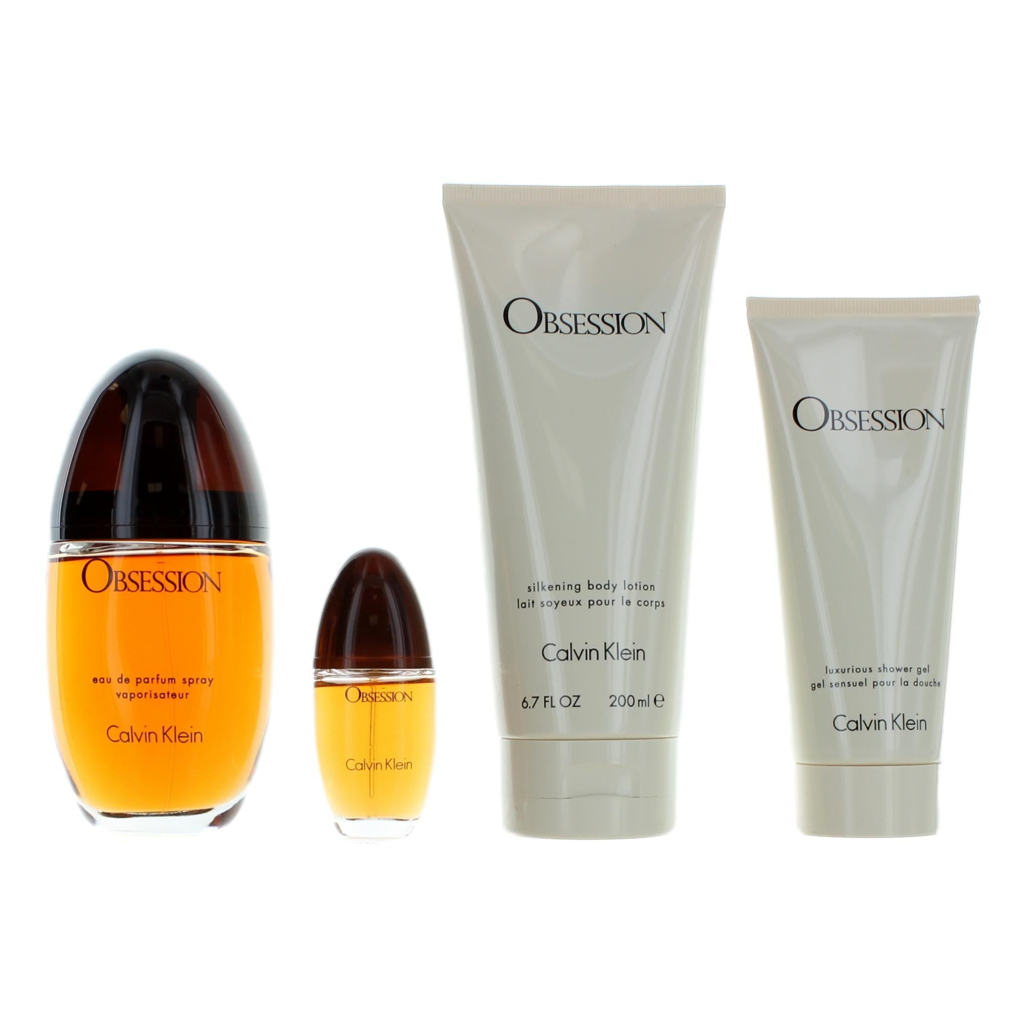 Obsession, 4 Piece Gift Set For Women