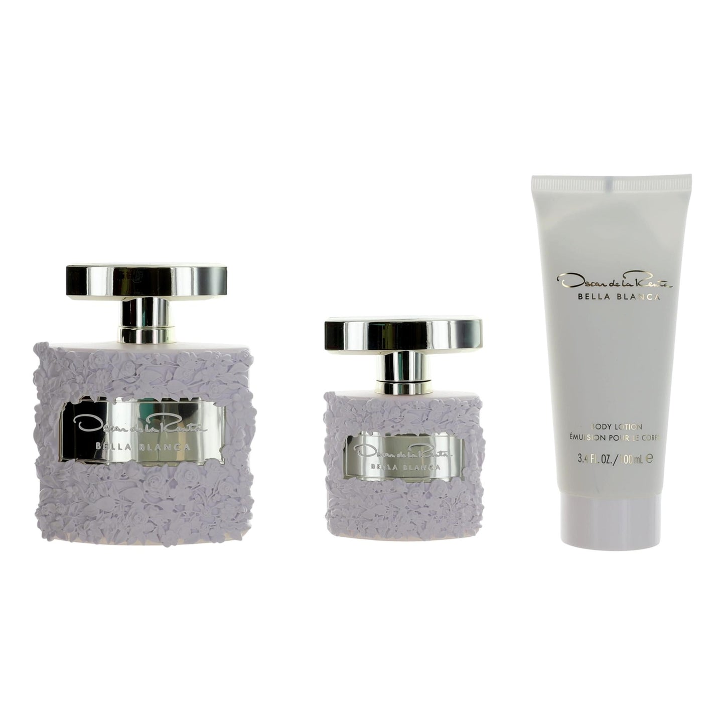 Oscar Bella Blanca 3Pc Set(3.4Oz EDP Spray 3.4Oz Body Lotion, 1.0Oz EDP Spray) For Women