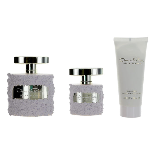 Oscar Bella Blanca 3Pc Set(3.4Oz EDP Spray 3.4Oz Body Lotion, 1.0Oz EDP Spray) For Women