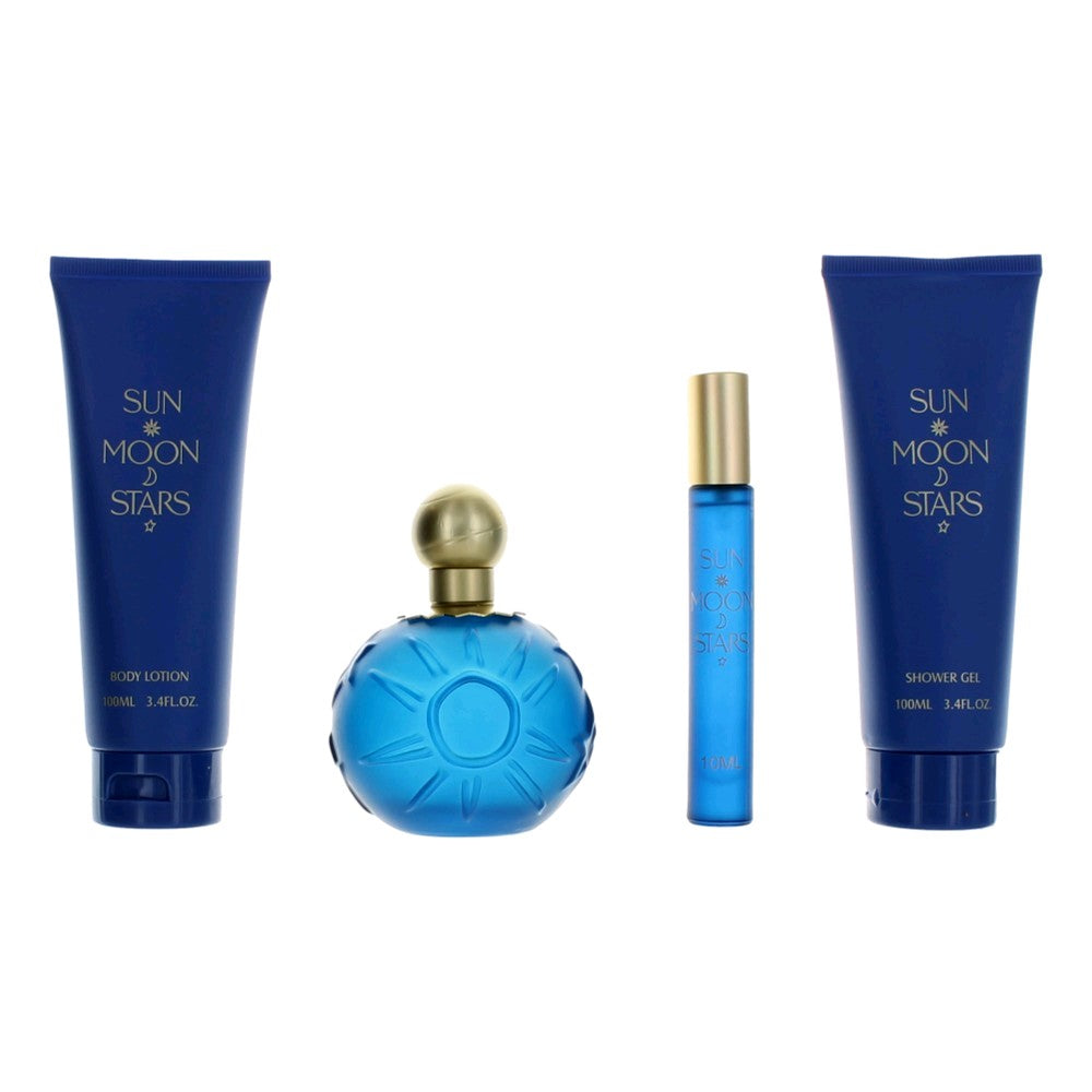 Sun Moon Stars, 4 Piece Gift Set For Women