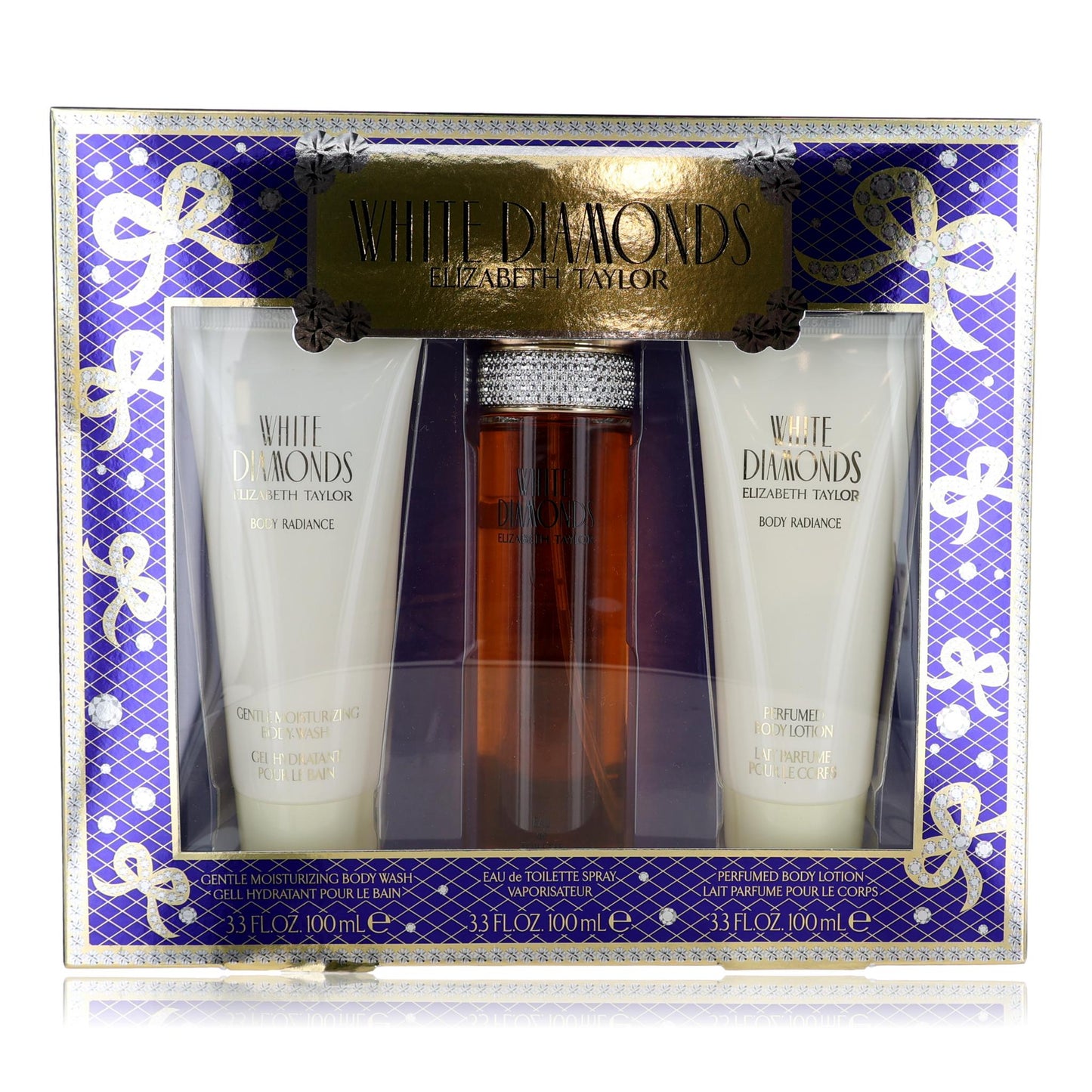 White Diamonds By Elizabeth Taylor, 3 Piece Set For Women