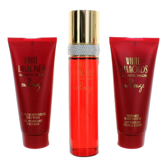 White Diamonds En Rouge, 3 Piece Gift Set Women