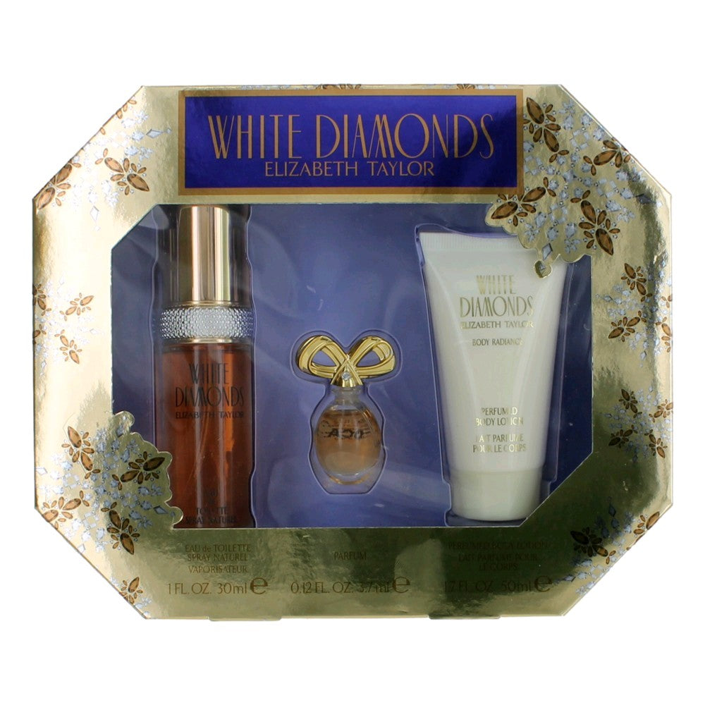 White Diamonds, 3 Piece Gift Set For Women