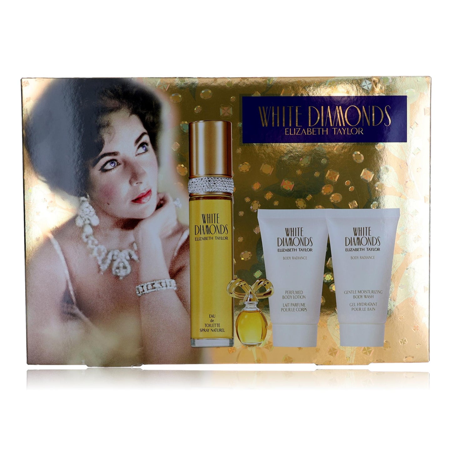 White Diamonds, 4 Piece Gift Set Women (With 1.7Oz)