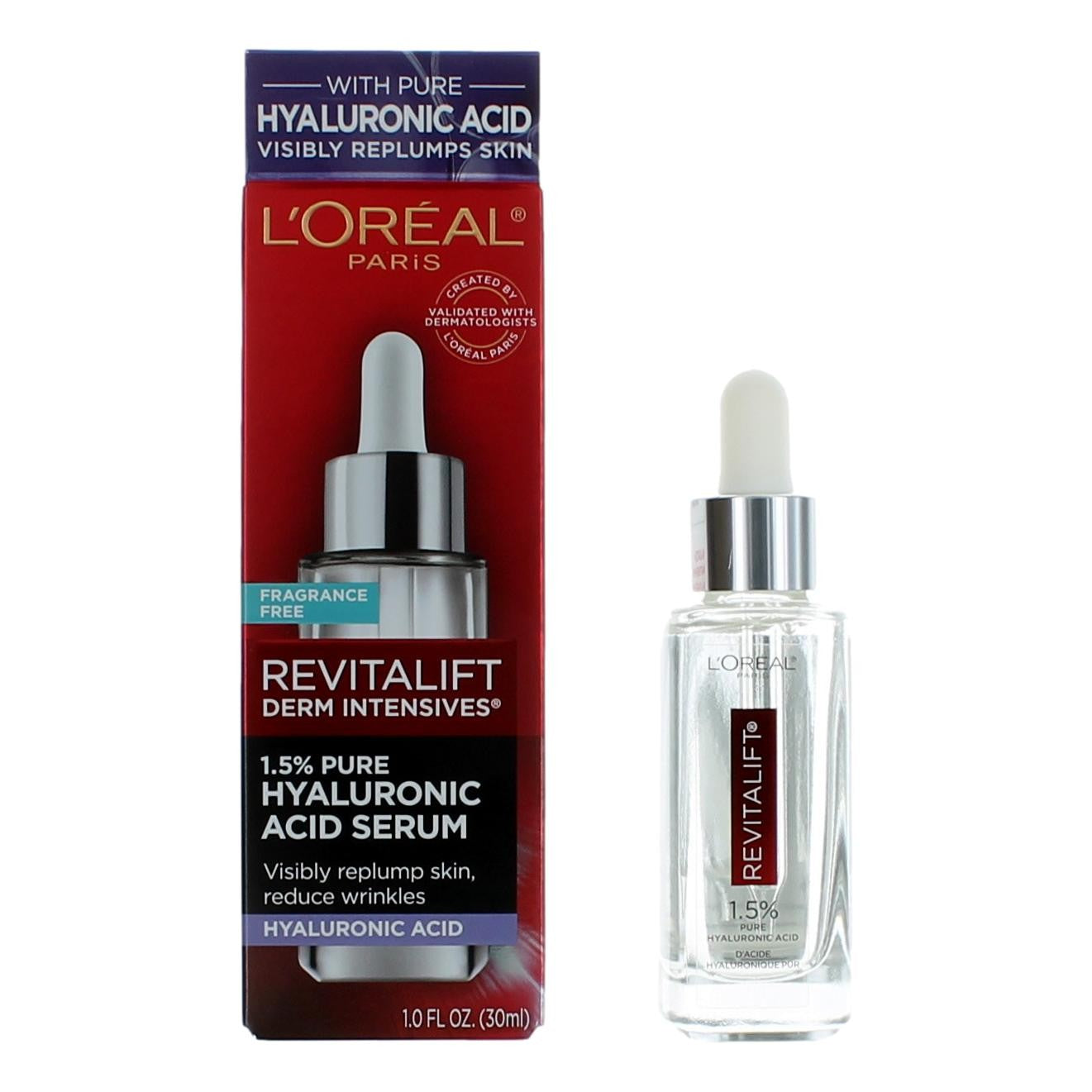 L'Oreal Paris Revitalift Derm Intensives, 1Oz 1.5 Pct Pure Hyaluronic Acid Serum