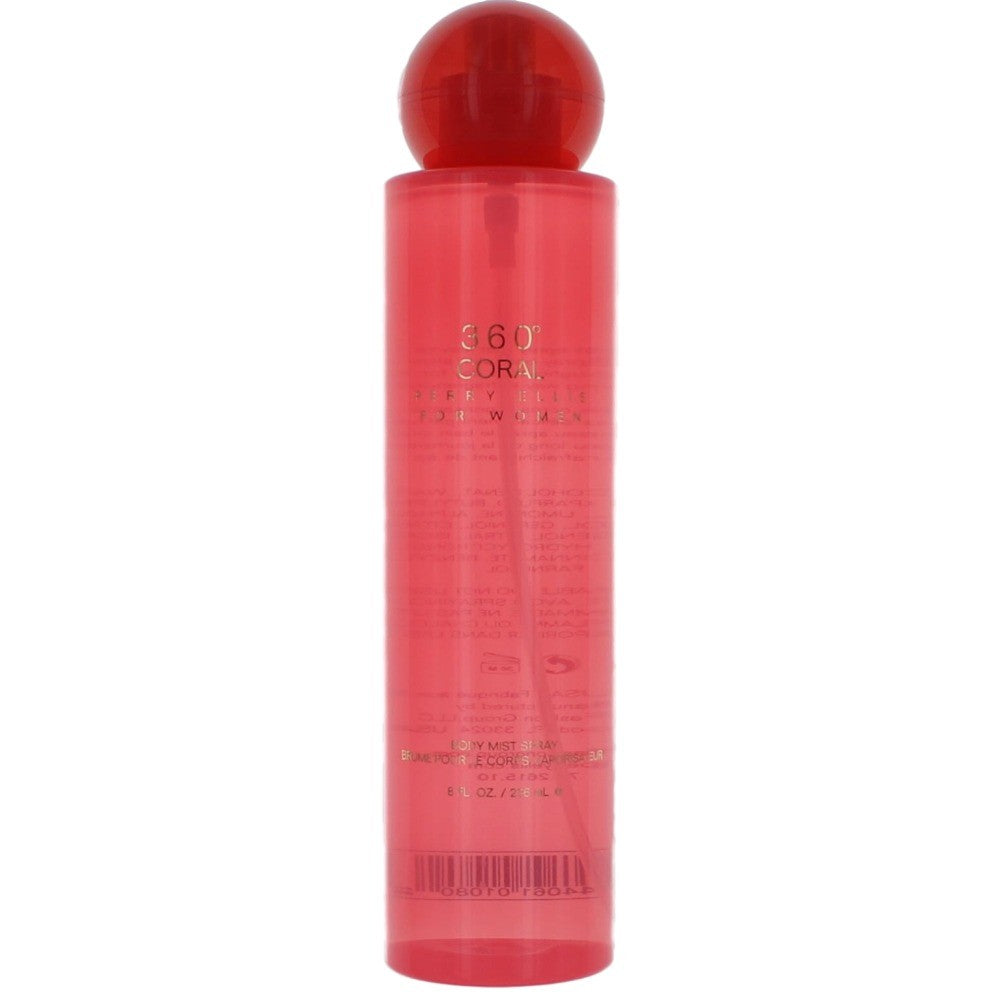 Perry Ellis 360 Coral, 8 Oz Body Mist For Women
