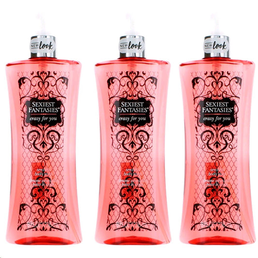 Sexiest Fantasies Crazy For You, 3 Pack 8Oz Body Mist Women