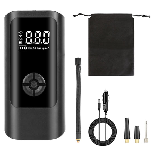 Car Tire Inflator Pump Portable Car Air Compressor Corded Electric Air Pump With LED Light